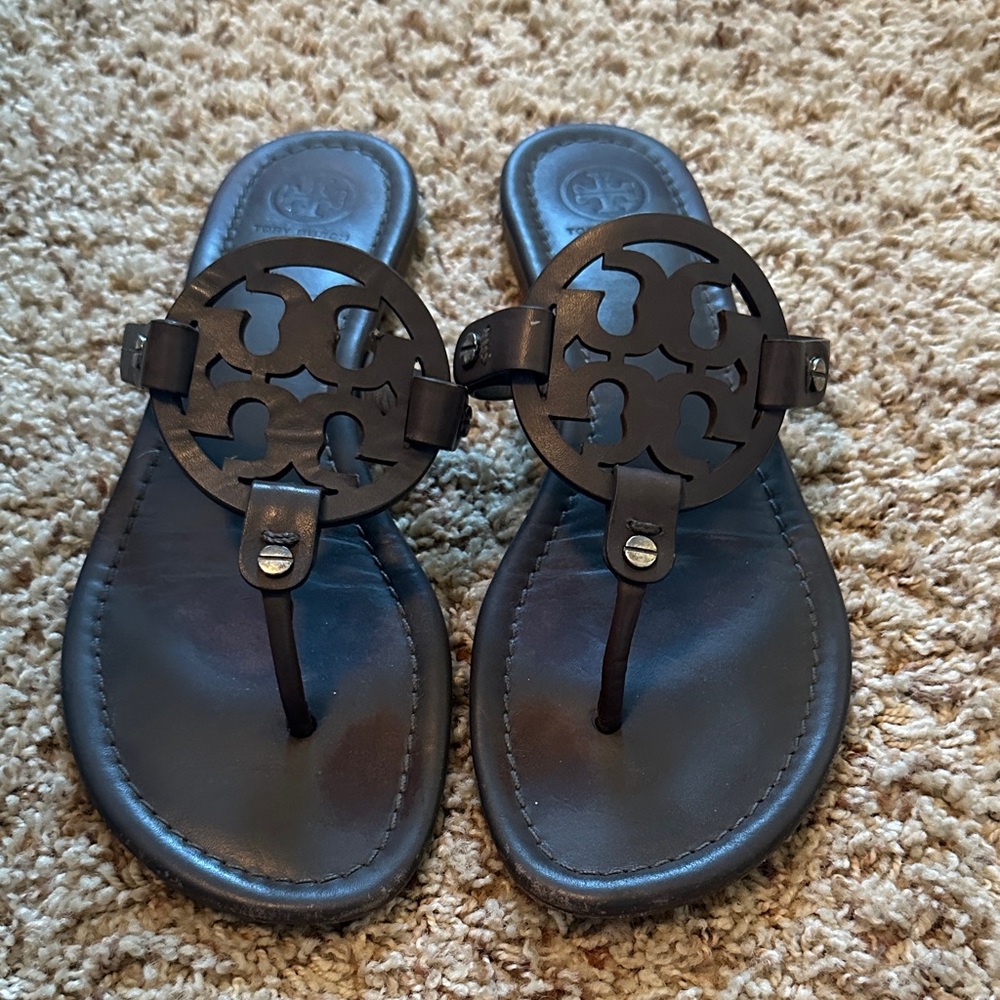 Tory Burch dark grey Sandals - Picture 2 of 3